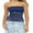 Dark Blue, variant on Sexy Lace Tube Tops for Women Y2k Backless Crop Top Strapless Lace Bandeau Summer Going Out Tops
