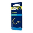 thumbnail image 5 of Ook Cup Hooks, 1-1/4", 1 lbs, Screw Hooks, Steel, Antique Brass, Gold, 3 pack, 5 of 8