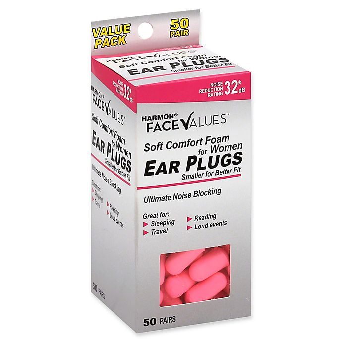 Harmon Face Values 50Count Women's Soft Comfort Foam NRR 32 dB Ear