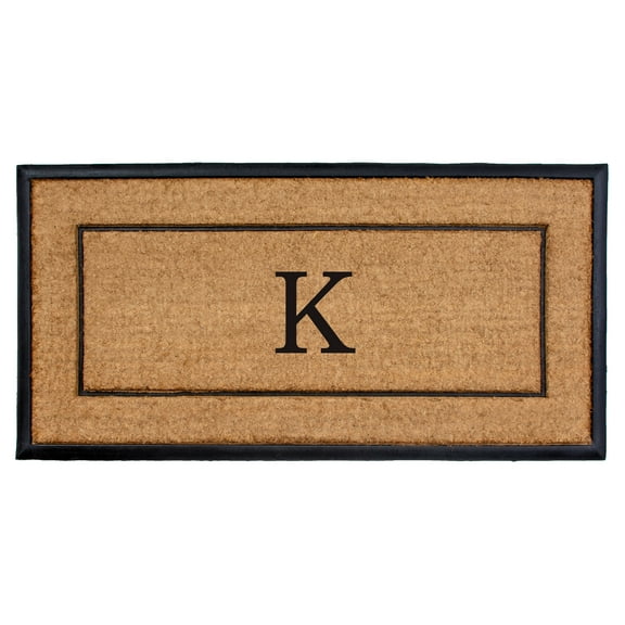 The General Monogram Doormat, 24" x 48", Letter K