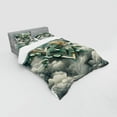 thumbnail image 2 of Ambesonne Eucalyptus Leaves Bedding Set 4 Pcs, Rhombus Clouds, King, Grey Teal Earth Yellow, 2 of 2