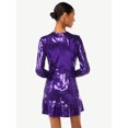 thumbnail image 3 of Scoop Women's Sequin Mini Dress with Ruffled Hem, 3 of 5