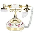 thumbnail image 3 of Retro Landline, Creative Digital LCD Display European Retro Landline Exquisite  For Living Room Pink Flower,Purple Flower, 3 of 8