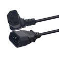 thumbnail image 3 of Cable de extensión Pdu, IEC 320 C14 a C13 10A 250V 2500W 0.1M Cable de fuente de alimentación, para monitor HDTV Escáner Computadora shamjiam Cable de energía, 3 of 9