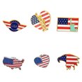 thumbnail image 2 of Shisuyan Independence Day Accessory Blue Alloy 6Pcs 1.1X1X0.4In, 2 of 8