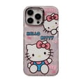 thumbnail image 1 of Hello Kitty-funda transparente y brillante para teléfono inteligente, carcasa electrochapada con cámara láser IMD para iPhone 14, 13, 12, 15 Pro Max, 1 of 4