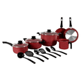 thumbnail image 1 of Batería de Cocina Génova Tramontina 15pzs 32200/308 Rojo, 1 of 2