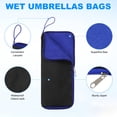 thumbnail image 2 of Uxcell 1-Pack Wet Umbrellas Bags, 11x4.9 Inch Portable Waterproof Oxford Cloth Reversible Folding Umbrellas Sleeve Cover [Blue], 2 of 7