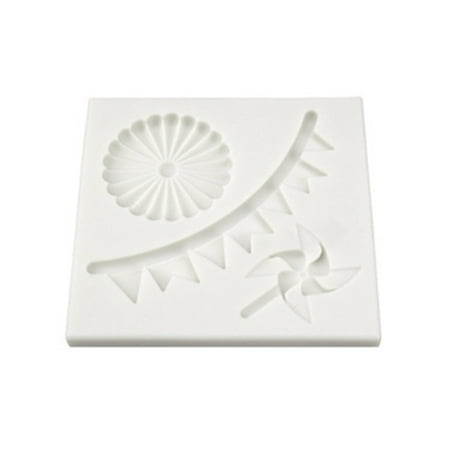 

Sugarcraft Mould Silicone Windmill Flag Shape Cartoon Bakeware Tool Safe Kitchen