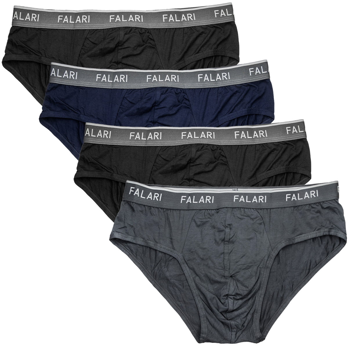 Falari Men's 4-Pack Bamboo Rayon Ultra Soft Lightweight Breathable