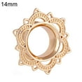 thumbnail image 2 of Jiaroswwei 1Pc Unisex Lotus Flower Ear Plug Double Flare Gauge Expander Piercing Jewelry, 2 of 8