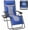 Blue-Gray, variant on Simenmax Zero Gravity Chair, Heavy-Duty Reclining Lounge Chair with Padded Cushion & Cup Holder, Foldable Patio Recliner for Camping, Beach, and Indoor Relaxation,Black