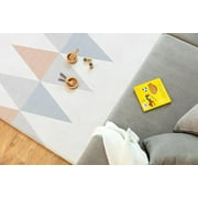 Parklon Ultra-Soft Cushioned Baby Play Mat (Urban Object + Fabric Grey, One-Piece, Reversible, Water Resistant, Medium)