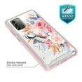 thumbnail image 2 of Samsung Galaxy Note 20 Case, Rosebono Graphic Design Shockproof Impact Resistant Protective Full-Body Rugged Clear Hybrid Bumper Case for Samsung Galaxy Note 20 (Pink Flower), 2 of 5