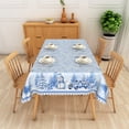 thumbnail image 5 of Lfeey Winter Snowman Christmas Table Cloth for Rectangle, 60x102 Inch, Waterproof Wipeable, 5 of 5