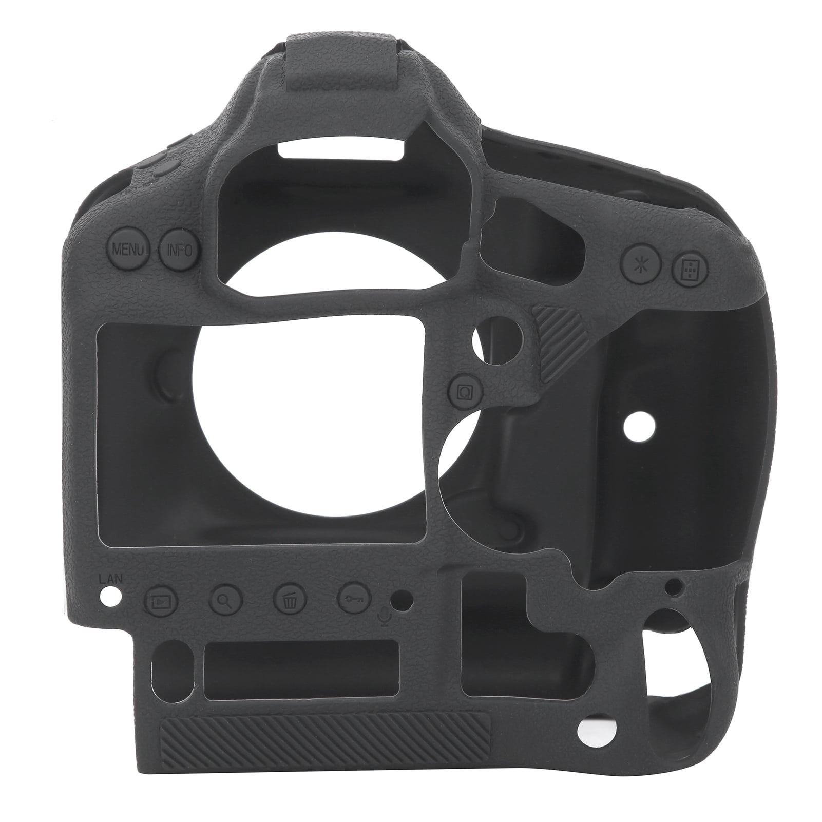 NFTIGB Silicone Camera Protective Case Skin Cover Fit for Canon 1DX, 1DX Mark II, and 1DX Mark III SLR Digital Cameras, Soft Scratch Resistant Housing Shell Accessory (Black)