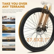 Apex Electric Bike for Adults, 27.5 Electric Mountain Bike with 21-Speed, Peak 1200W Motor 28MPH Top Speed, (Black)