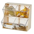 thumbnail image 1 of tredstone Transparent Tea Bag Storage Box Clear Acrylic Holder With Lid Stackable Transparent. Dustproof white, 1 of 6