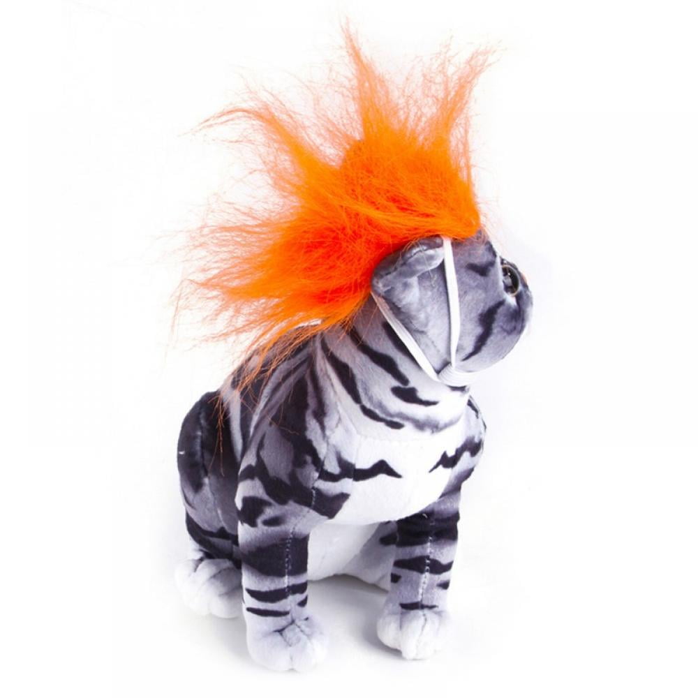 "2Pcs Funny Pet Halloween Headdresses Dress Up Pet Hair Headdress Wig