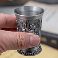 thumbnail image 4 of Adornos Vaso de Chupito de Whisky Vintage Metal en Aliviar un Mano Mini Taza Regalo Decoración de Adornos Cobre Entretenimiento, 4 of 7