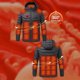 thumbnail image 4 of Ceisia Men's Intelligent Heated Hooded Jacket 3 Gear Temperature Adjustable Windproof Casual Gift Thermal Top, 4 of 9