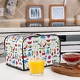 thumbnail image 6 of Lsque Summer Print 4 Slice Toaster Cover , Kitchen Appliance Dustproof Protector , Toaster Protector Dustproof Kitchen Appliance Cover, 6 of 7