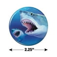 thumbnail image 3 of Great White Sharks Ocean Pair Scuba Diving Kitchen Refrigerator Locker Button Magnet, 3 of 6
