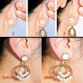 thumbnail image 6 of Earring Backs Earring Lifters Support Patches Stabilizers Pads for Stretched Earlobes Droopy Pierced Ears Drooping Holes, 6 of 10
