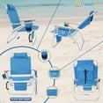 thumbnail image 3 of Big Jumbo 500 lbs XL Wide Heavy Duty Beach Chair for Big & Tall Adults, Aluminum Tubing - 4 Reclining Positions, 3 of 9