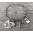 thumbnail image 2 of Basketball Charm Bracelet, Christian Bangle Bracelet, Faith I Can Do All Things Through Christ Who Strengthens Me Phil. 4:13 Scripture Jewelry, Basketball Gifts For Women and Girls, 2 of 3