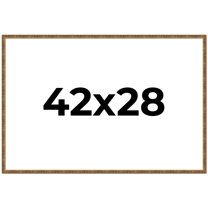 42x28 Frame Gold Kingsley Distressed Solid Wood Picture Frame Width 0.75 Inches | Interior Frame