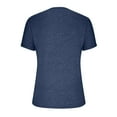 thumbnail image 5 of Timegard Tops for Women Notched V Neck Button Short Sleeve Tee Shirts Summer Casual Fitting Comfy Tops, 5 of 7