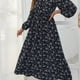 thumbnail image 3 of Vestido largo de verano con estampado floral bohemio, informal, suelto, para mujer, 3 of 5
