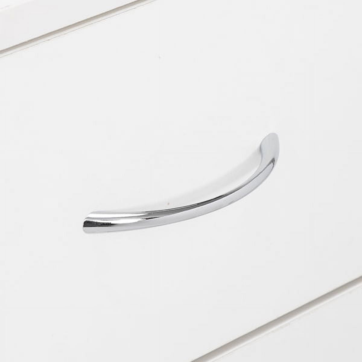 White MDF Wood Simple 4-Drawer Dresser for Bedroom