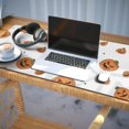 thumbnail image 3 of Long Mouse Pads for Desk,White Halloween Lanterns Desk Mats on Top Of Desks, Desk Mouse Pad Extra Large with 3mm Non-Slip Base and Stitched Edge for Gaming,Office,Work,Home 35.4x15.7in, 3 of 5