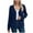 Dark Blue, variant on CQONEPT Womens Cardigans Long Sleeve Shirts Office Slacks Sweaters Lounge Ribbed Fall Fashion Blouse Dark Blue M