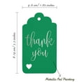 thumbnail image 5 of Inkdotpot Real Silver Foil ThankYou Bridal Shower-Baby Shower-Retirement-Wedding-Birthday Tags Favor Hang Paper Tags 100 Pack, 5 of 6