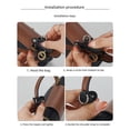 thumbnail image 3 of El bolso de cuero es adecuado para una mini bolsa de bola de masa hervida sin perforar, una transformación portátil, un bolso cruzado ajustable con correa para el hombro, 3 of 3