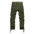 thumbnail image 6 of Men's Cargo Pants Work Camo Cotton Casual Combat Wild Outdoor Ripstop Trousers with 8 Pockets Army Green XL, 6 of 6