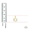 thumbnail image 2 of 14k Yellow Gold Star of David Pendant - Height 17 MM Width15 MM, 2 of 9