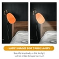 thumbnail image 3 of Shisuyan 4pcs Tapered Lamp Shade Plastic Orange Protect Light Bulb from Dust Table Lamp Home Decoration, 3 of 9