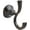 Bronze, variant on Delta Ashlyn Double Robe Hook in Matte Black