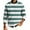 Dark Green, variant on Men's Stripe Print Round Neck Long Sleeve Ribbed Knit Pullover, Sweater for Fall Winter Wardrobe, Versatile Top for Multiple Occasions,Pink,M