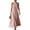 Pink, variant on Women's Summer Halter Neck Maxi Dress, Casual Sleeveless Backless Sundress with Keyhole Back, Flowy A-Line Beach Vacation Long Dress