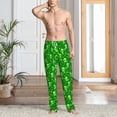 thumbnail image 4 of Salouo St Patrick's Day2 Print Pajama Pants for Men, Lounge Pants Elastic Waistband Casual Men's sleepwear Loungewear Sleep Pajama Pant -Large, 4 of 7