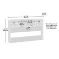 thumbnail image 4 of Pemberly Row Contemporary Full/Queen Headboard in a Denim Oak, 4 of 11