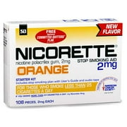 GlaxoSmithKline Nicorette Stop Smoking Aid, 108 ea