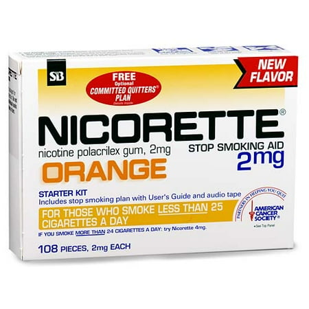 GlaxoSmithKline Nicorette Stop Smoking Aid, 108 ea