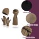 thumbnail image 3 of Gorros de invierno, bufandas para hombre con guantes para pantalla táctil, conjunto de gorros y guantes térmicos cálidos para hombre, 3 of 5