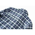 thumbnail image 5 of Bienzoe Boy's Flannel Button Down Long Sleeve Plaid Shirt Green 7/8, 5 of 9